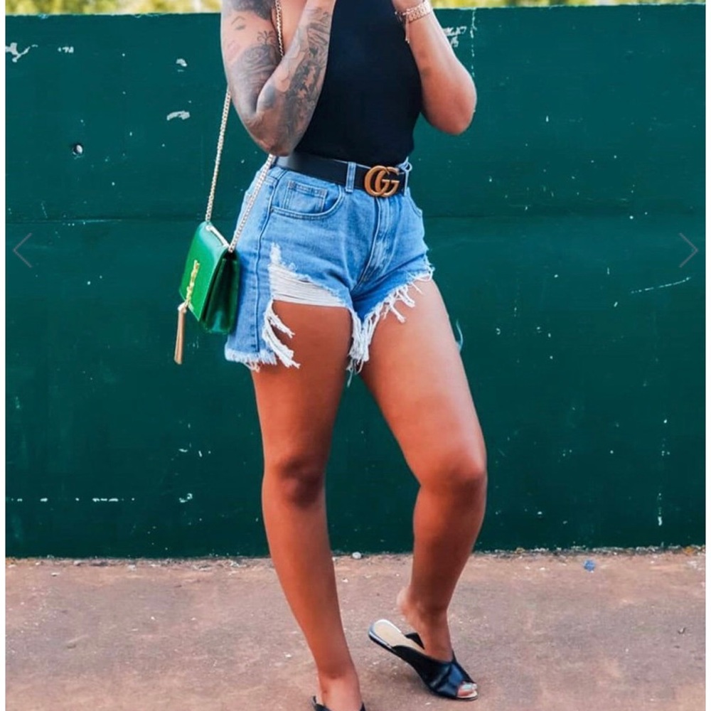 Extreme Rip Denim Shorts